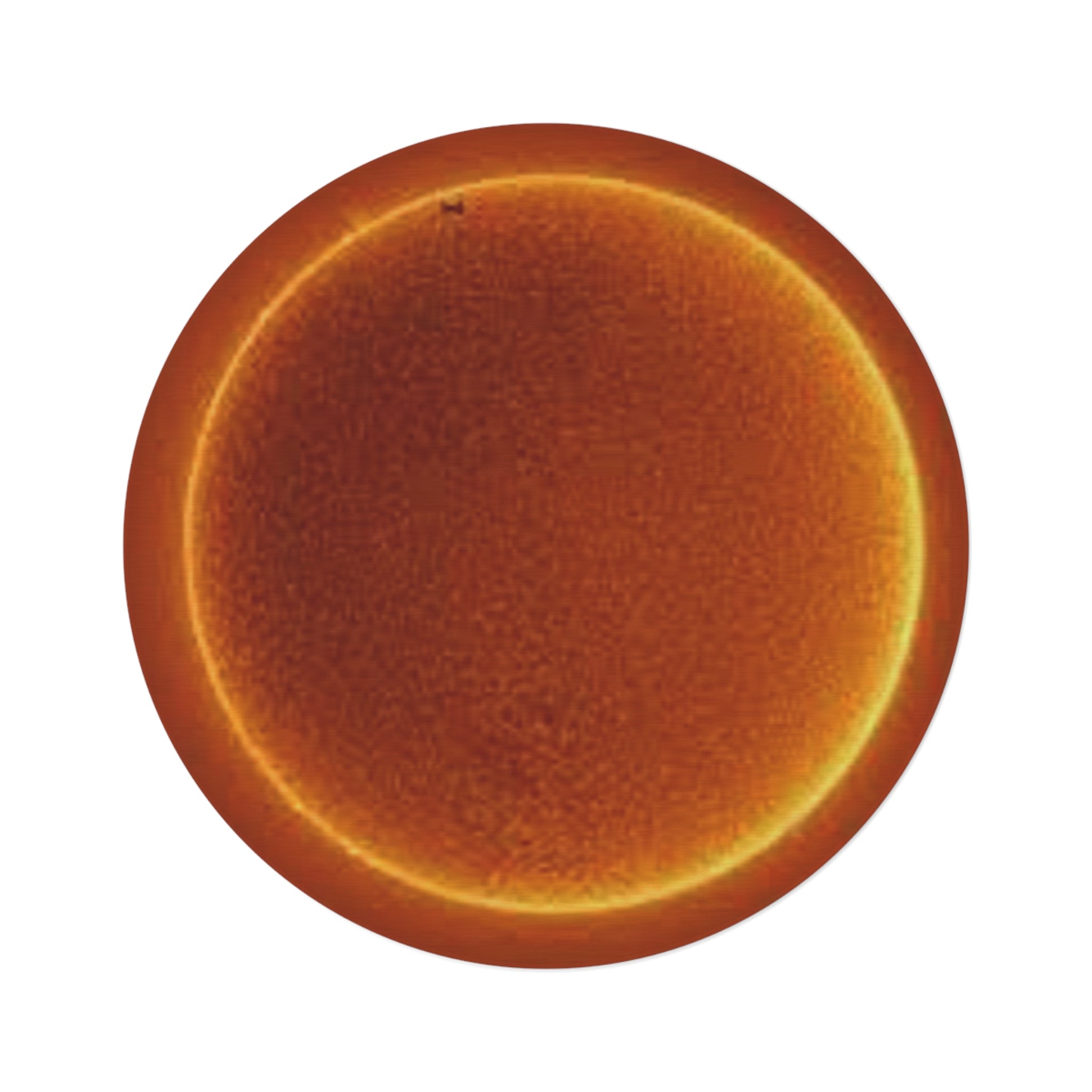 Solar Eclipse Sun Halo Round Rug | Celestial Room Decor