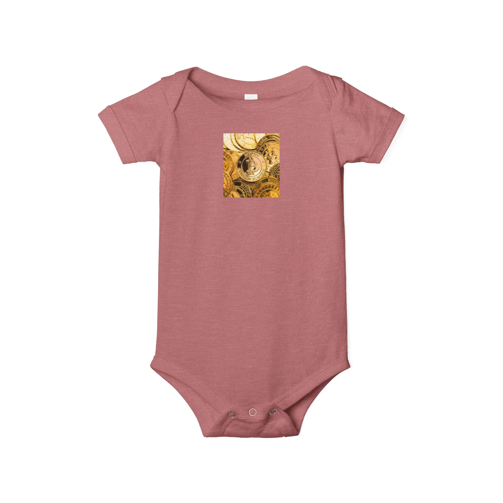 Body bébé Bitcoin Cryptocurrency | Body bébé floral pour chambre de bébé