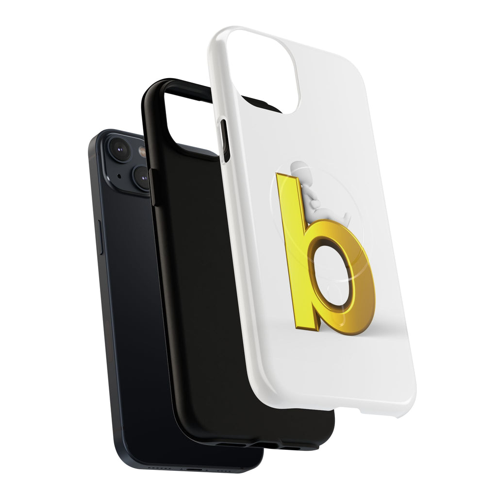 Gold Letter B Phone Case | Tough Magnetic Case