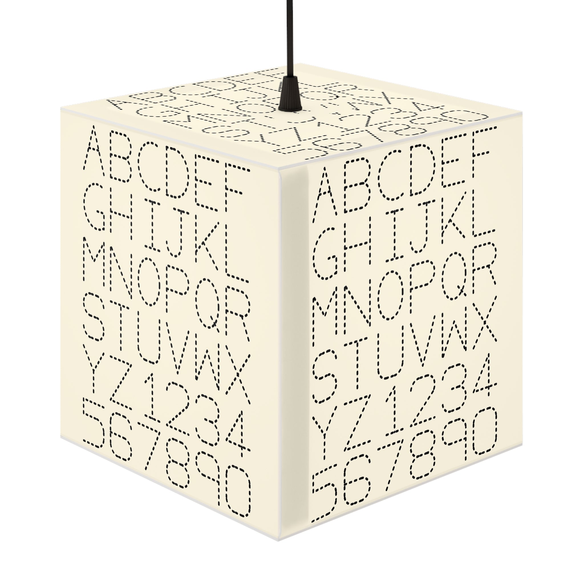 Dotted Alphabet Light Cube Lamp | ABC 123 Nursery Nightlight