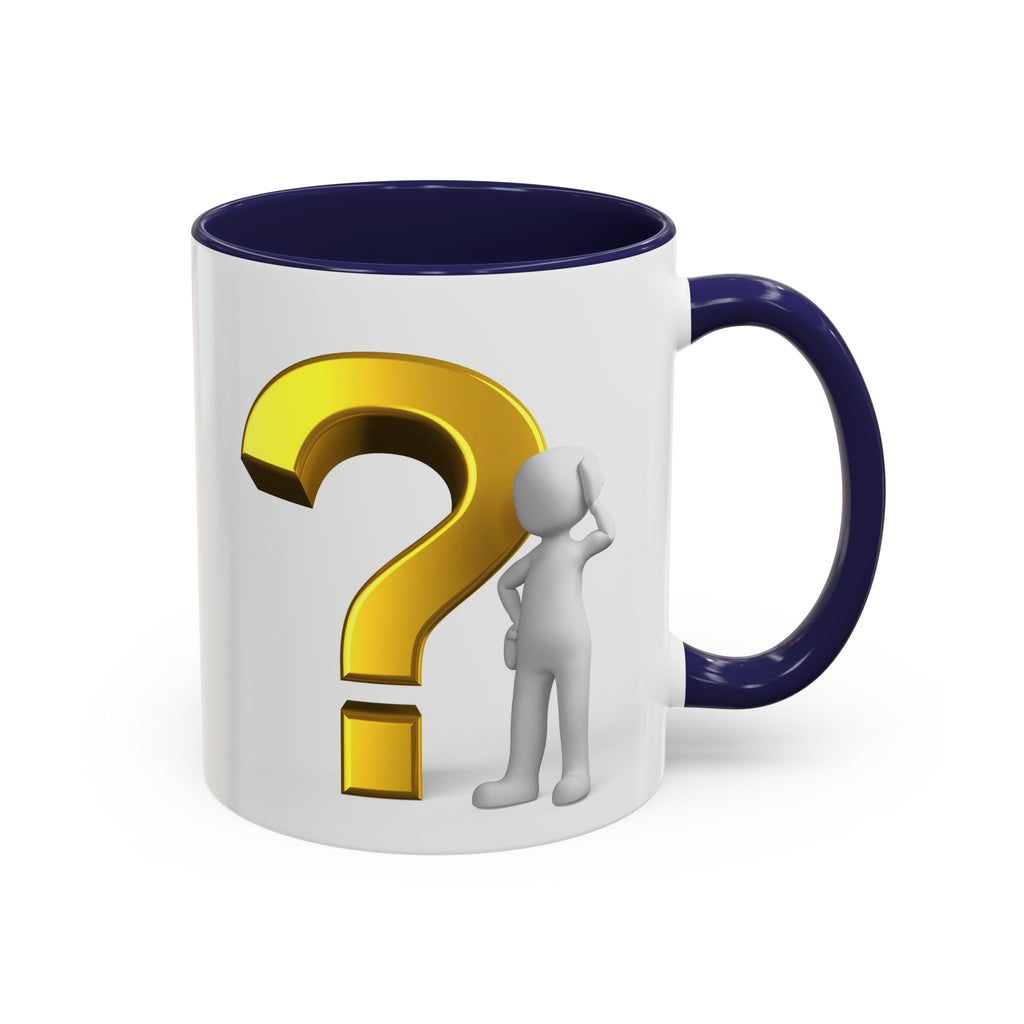Fragezeichen-Figur-Tasse | Akzent-Kaffeetasse