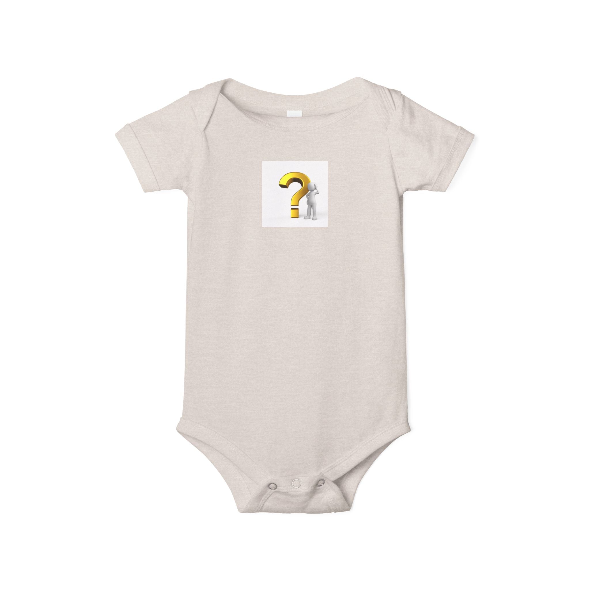 Body pour bébé avec point d'interrogation doré | Barboteuse bébé curieux