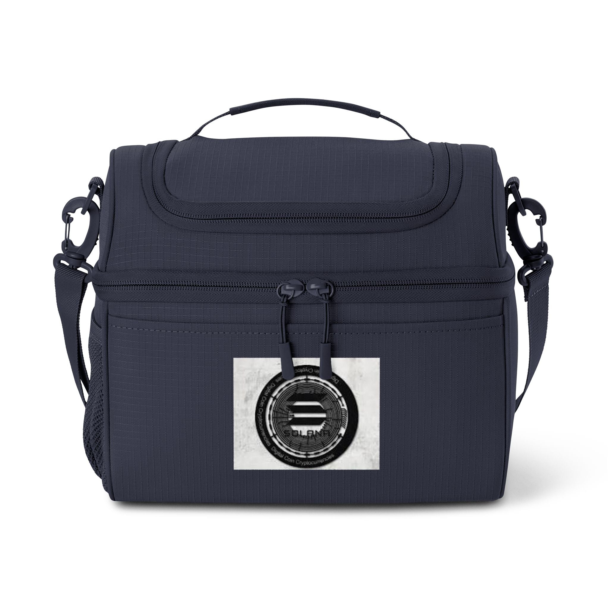 Solana Cryptocurrency Cooler Bag | Insulated Lunch Tote, Black