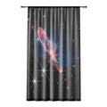 Nebula Galaxy Space Window Curtain | Cosmic Starfield Sheer Curtain