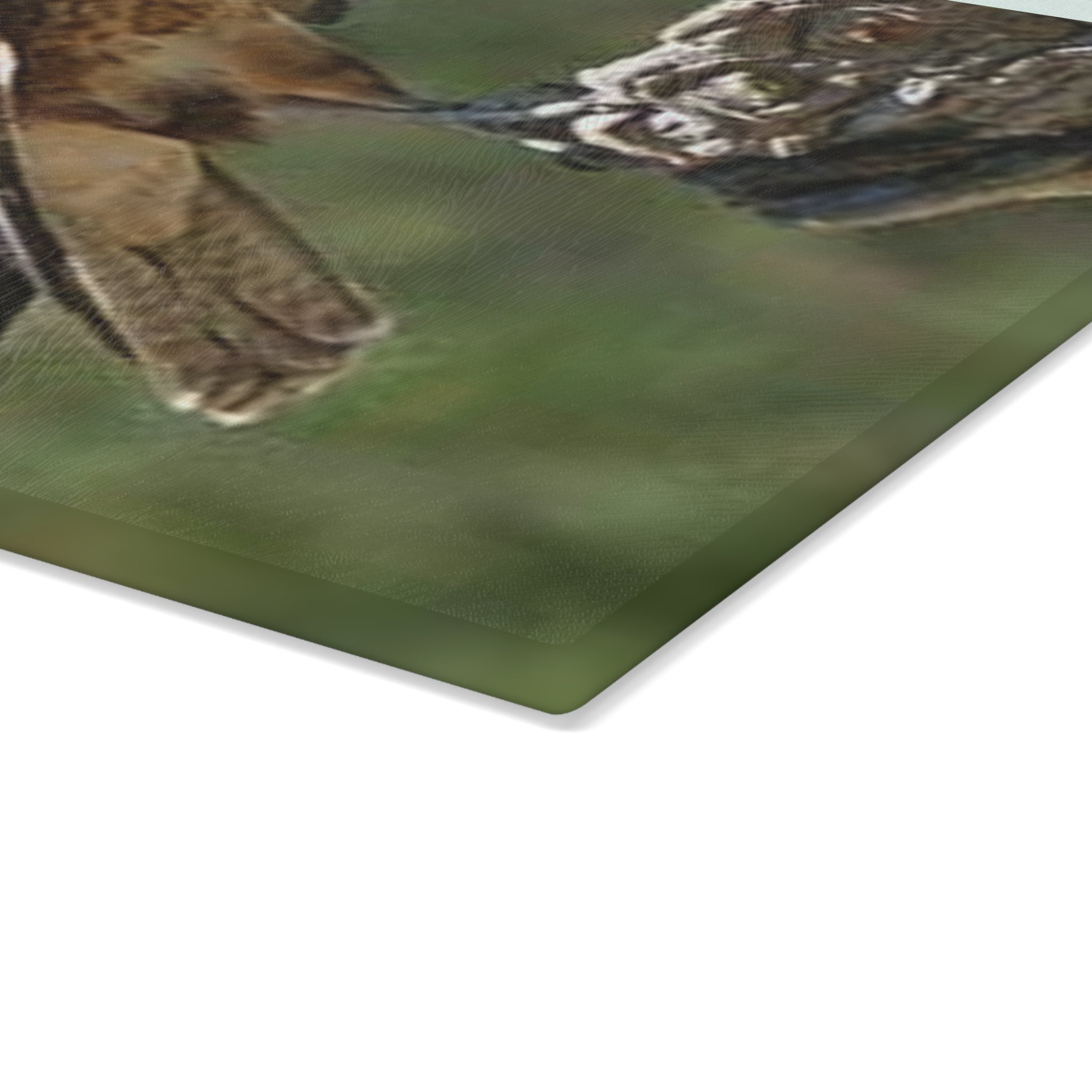 Kestrel Bird Glass Cutting Board | Wildlife Falconry Kitchen Decor