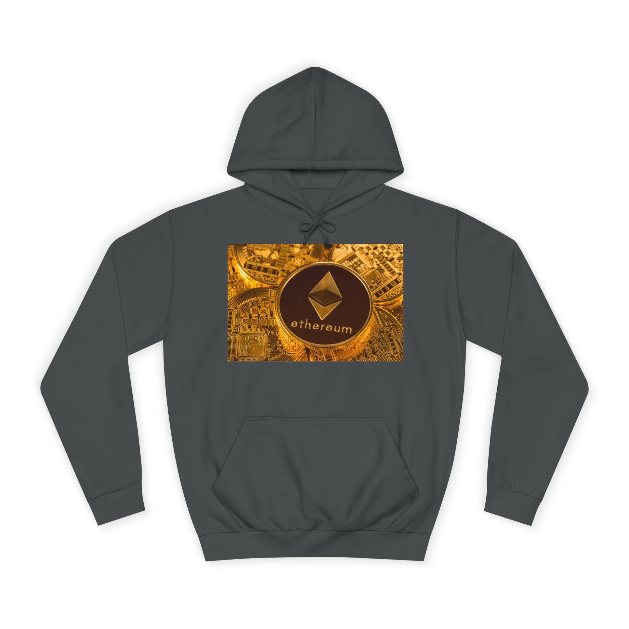 Sweat à capuche Ethereum Coin | Sweat-shirt logo Crypto, design Blockchain