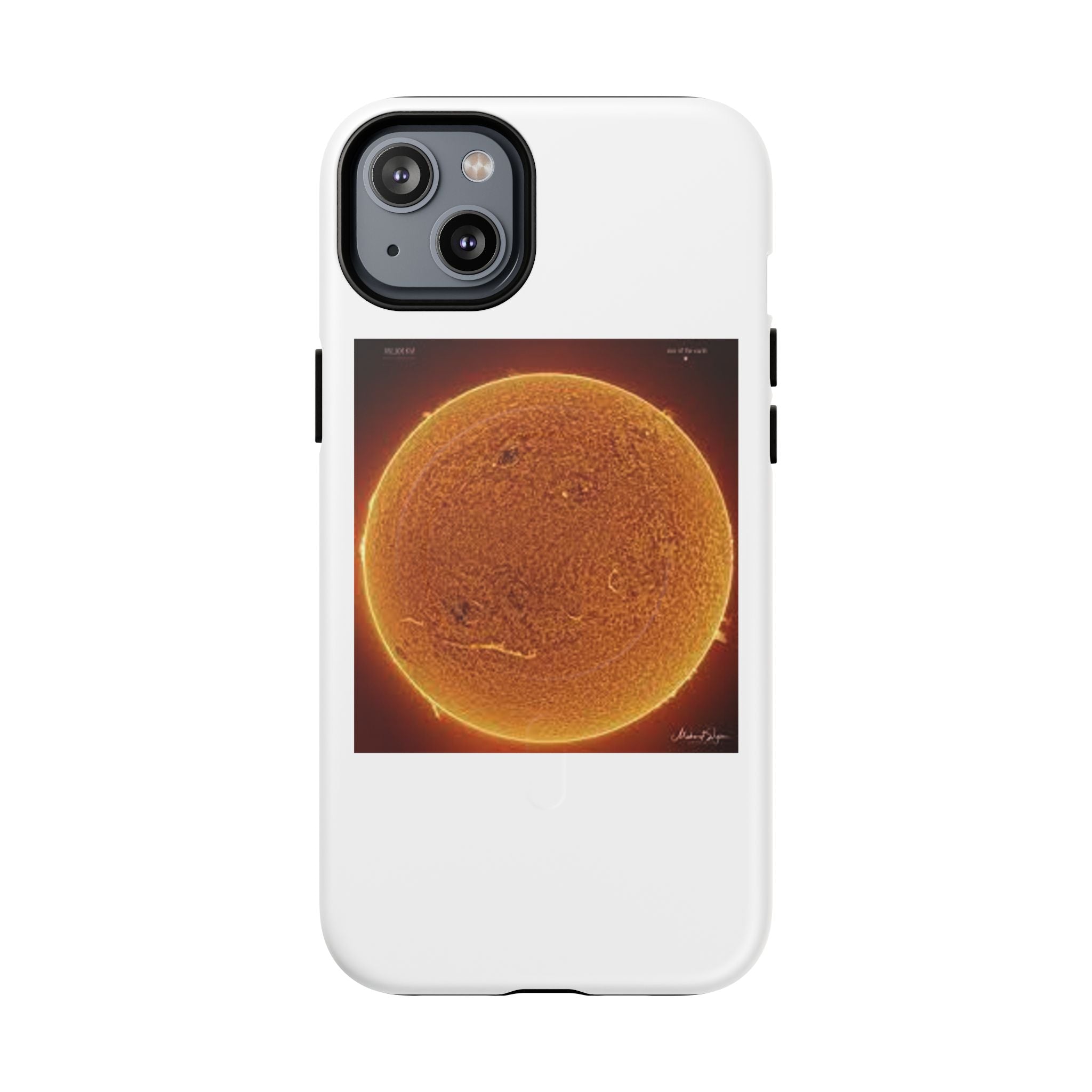 Coque de téléphone illustrée Disque Solaire | Coque magnétique résistante