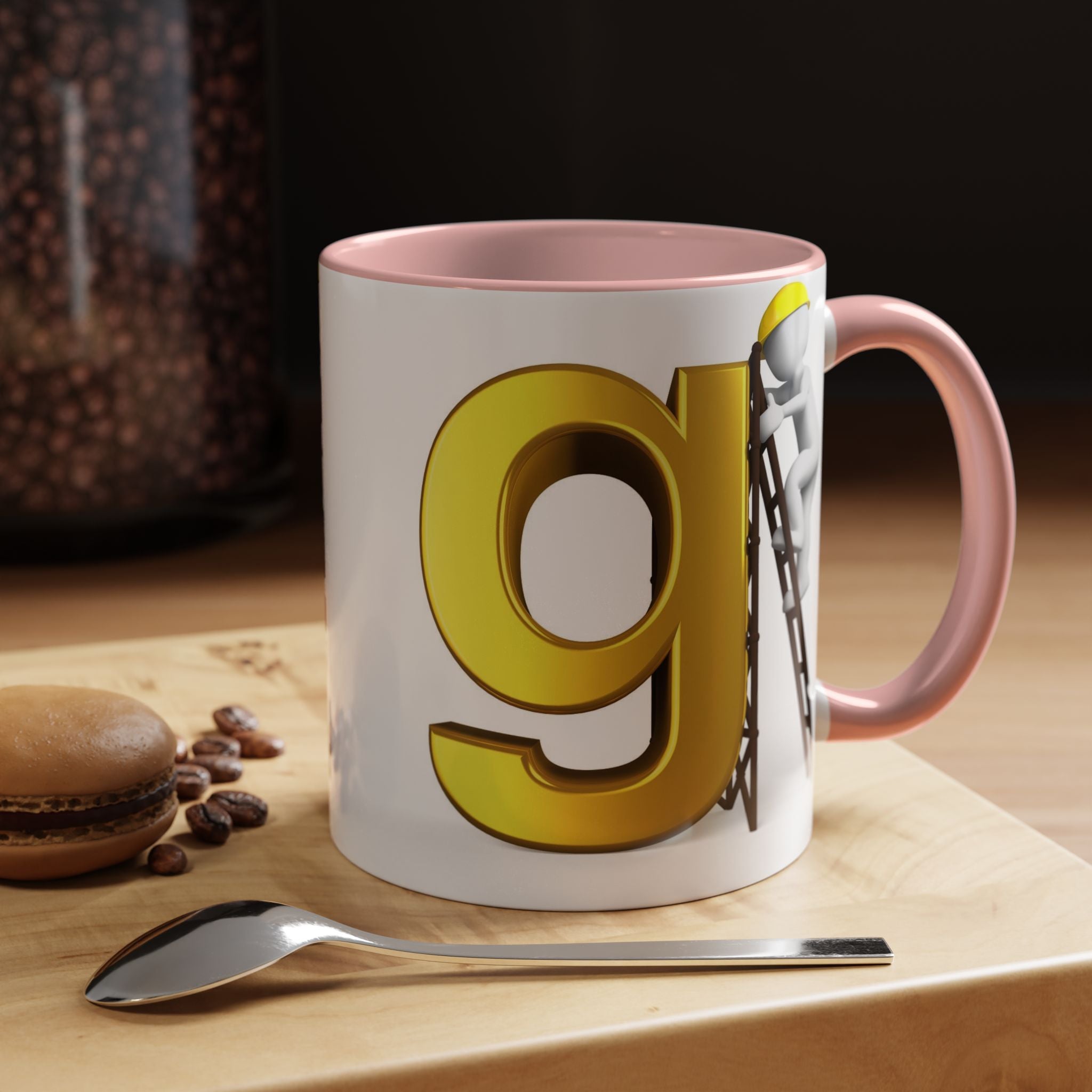 Bauarbeiter Buchstabe G Tasse | Akzent-Kaffeetasse