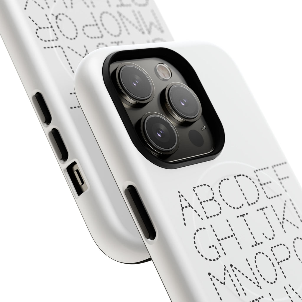 Dotted Alphabet Phone Case | Tough Magnetic Case