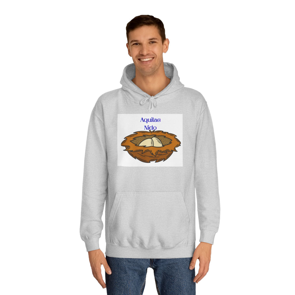 Aquilae Nido Nest Illustration Hoodie | College Crest Style