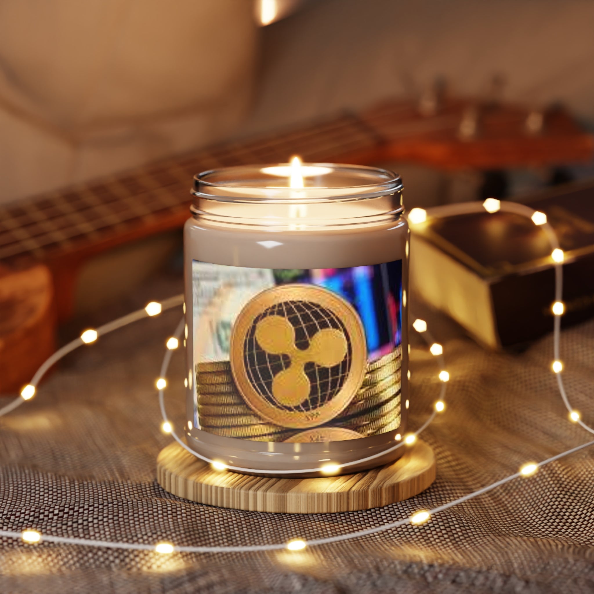 Ripple Crypto Coin Candle 9oz Soy Jar | Ripple Ripple XRP Candle