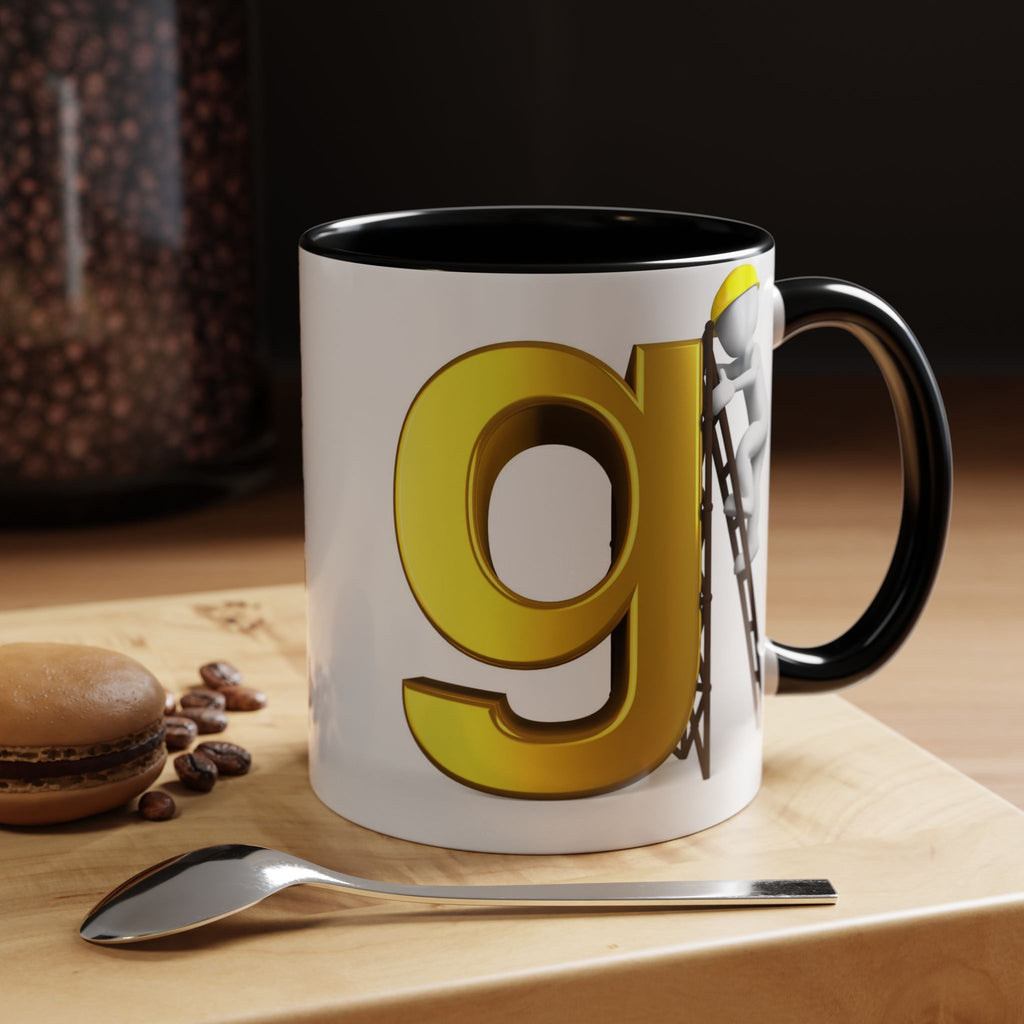 Bauarbeiter Buchstabe G Tasse | Akzent-Kaffeetasse