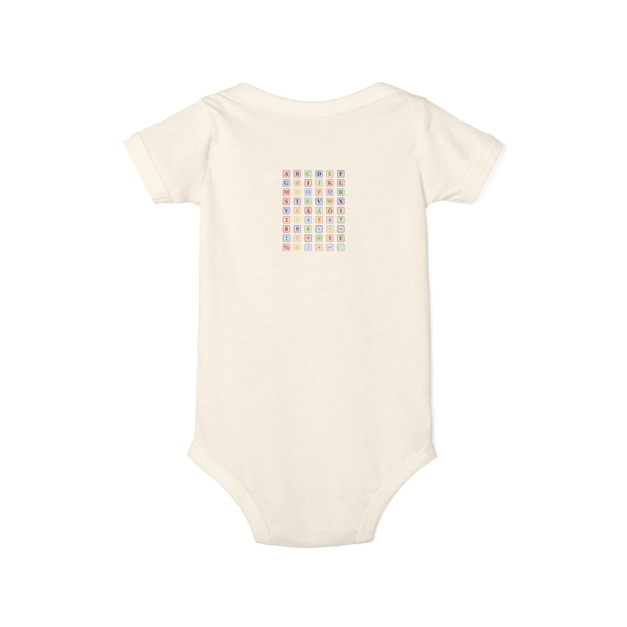 Colorful Alphabet Grid Infant One Piece | Baby Bodysuit