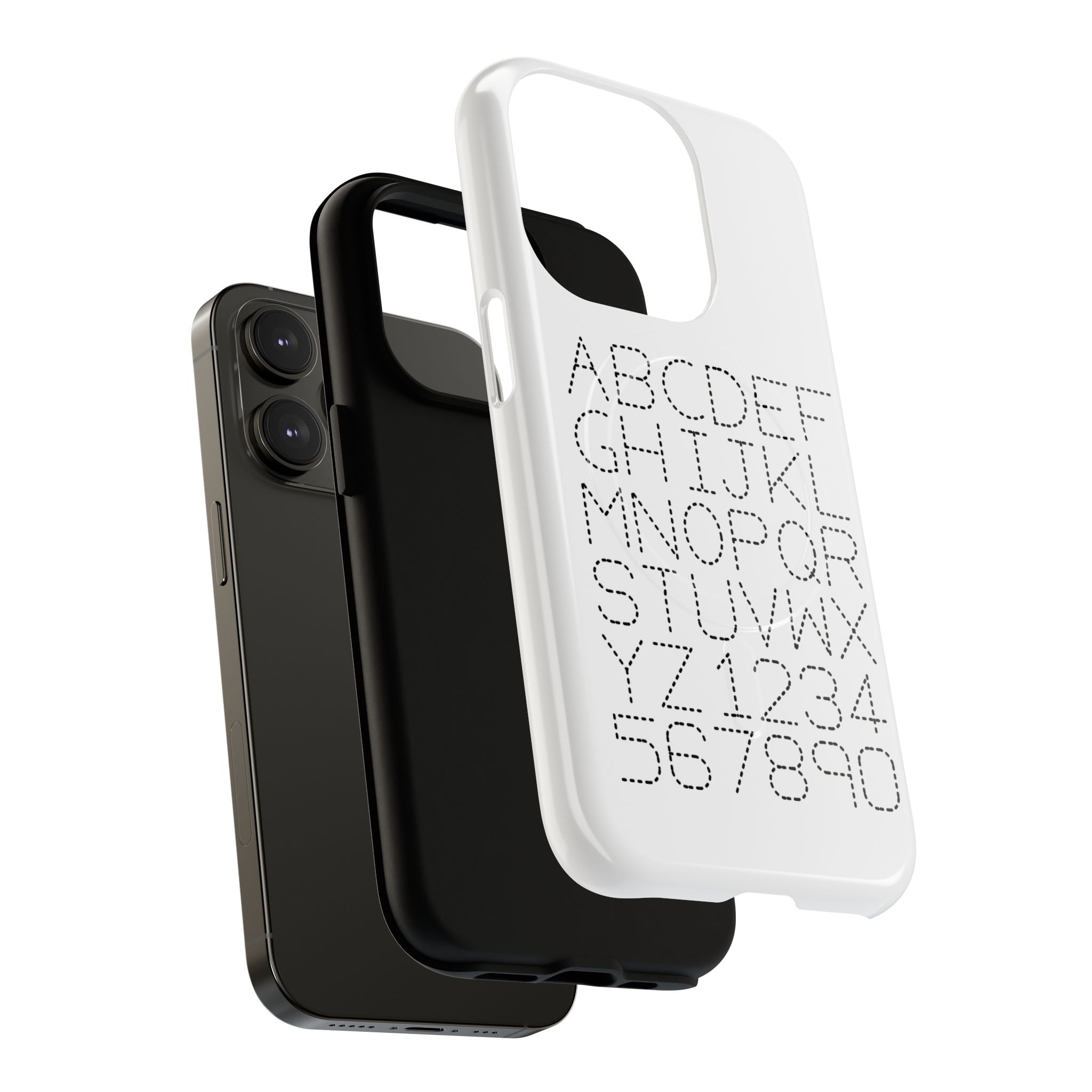 Dotted Alphabet Phone Case | Tough Magnetic Case