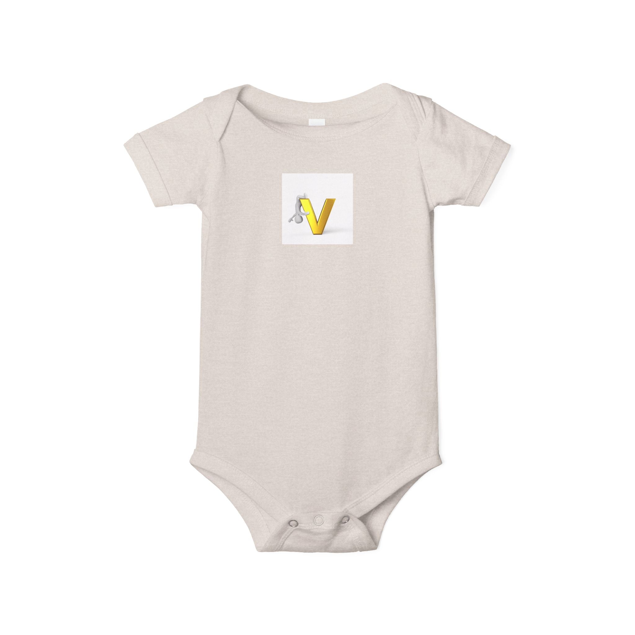 Body Bébé Lettre V | Monogramme Doré