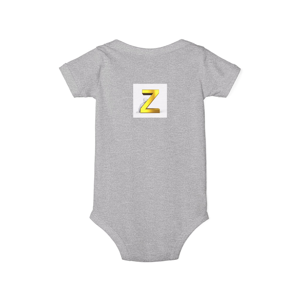 Gold Letter Z Infant Onesie | Baby Monogram Bodysuit