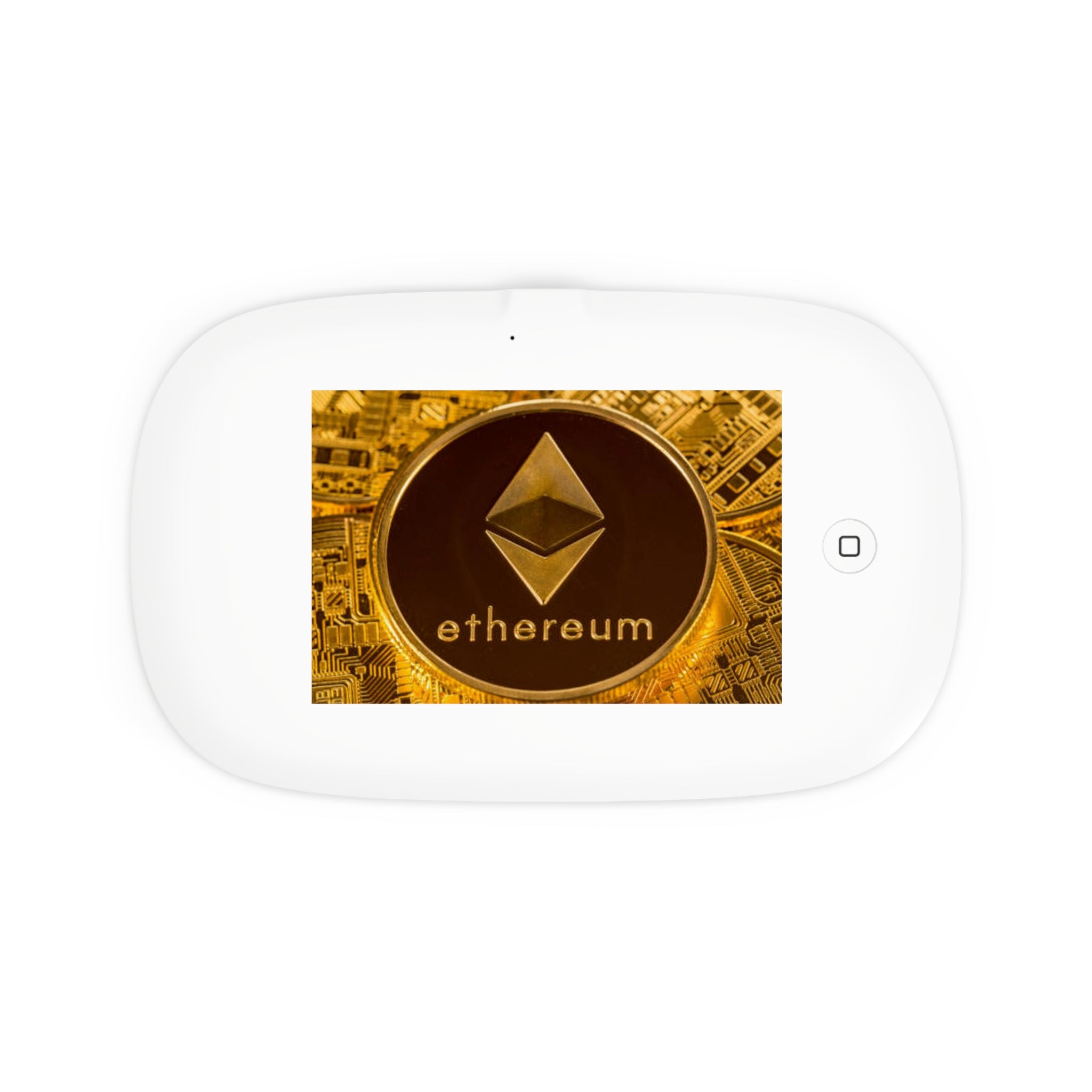 Ethereum Coin design UV Phone Sanitizer and Wireless Charging Pad | Crypto motif