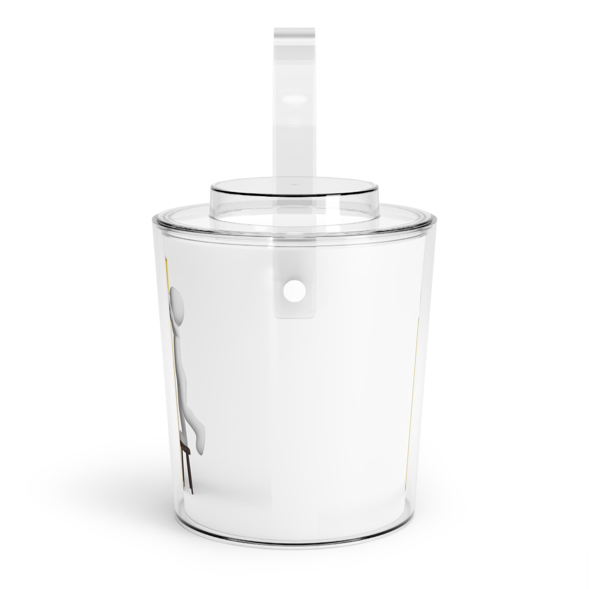 3D Stick Figure Gold Letter I Ice Bucket