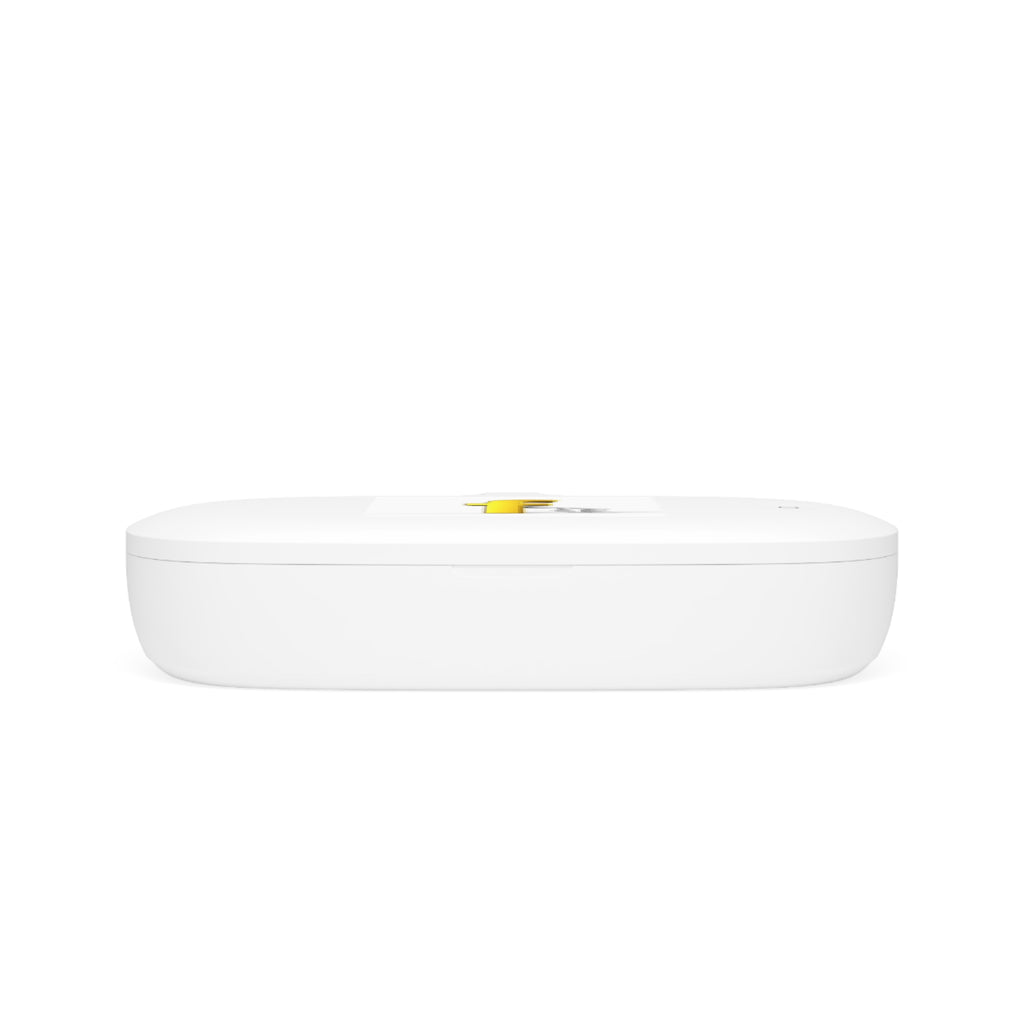 Yellow 3D Letter F Graphic Wireless Charger | UV Phone Sanitizer Charging Pad