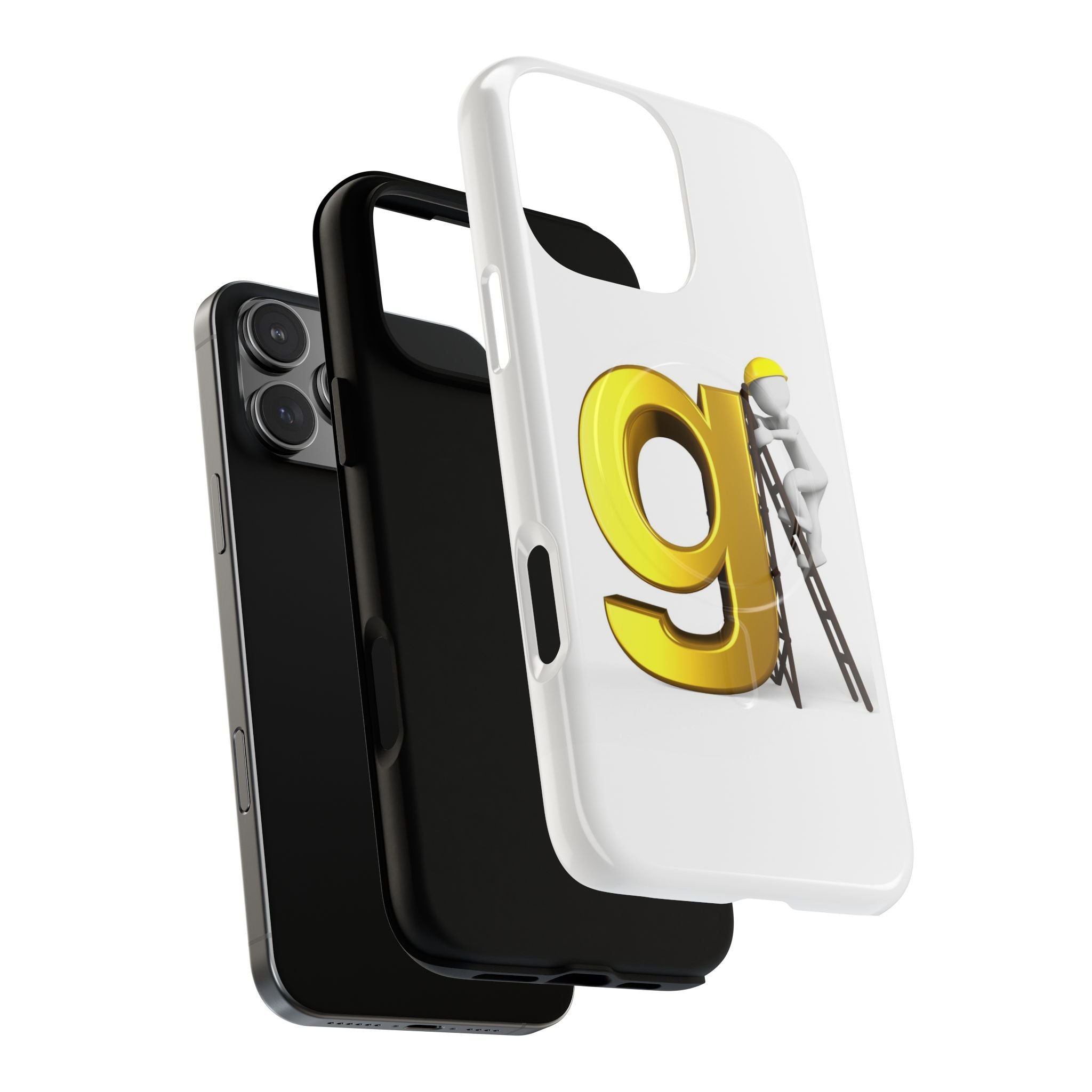 Golden Letter G Construction phone case | Magnetic Tough Case