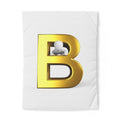 Gold Letter B duvet cover | Monogram initial bedding