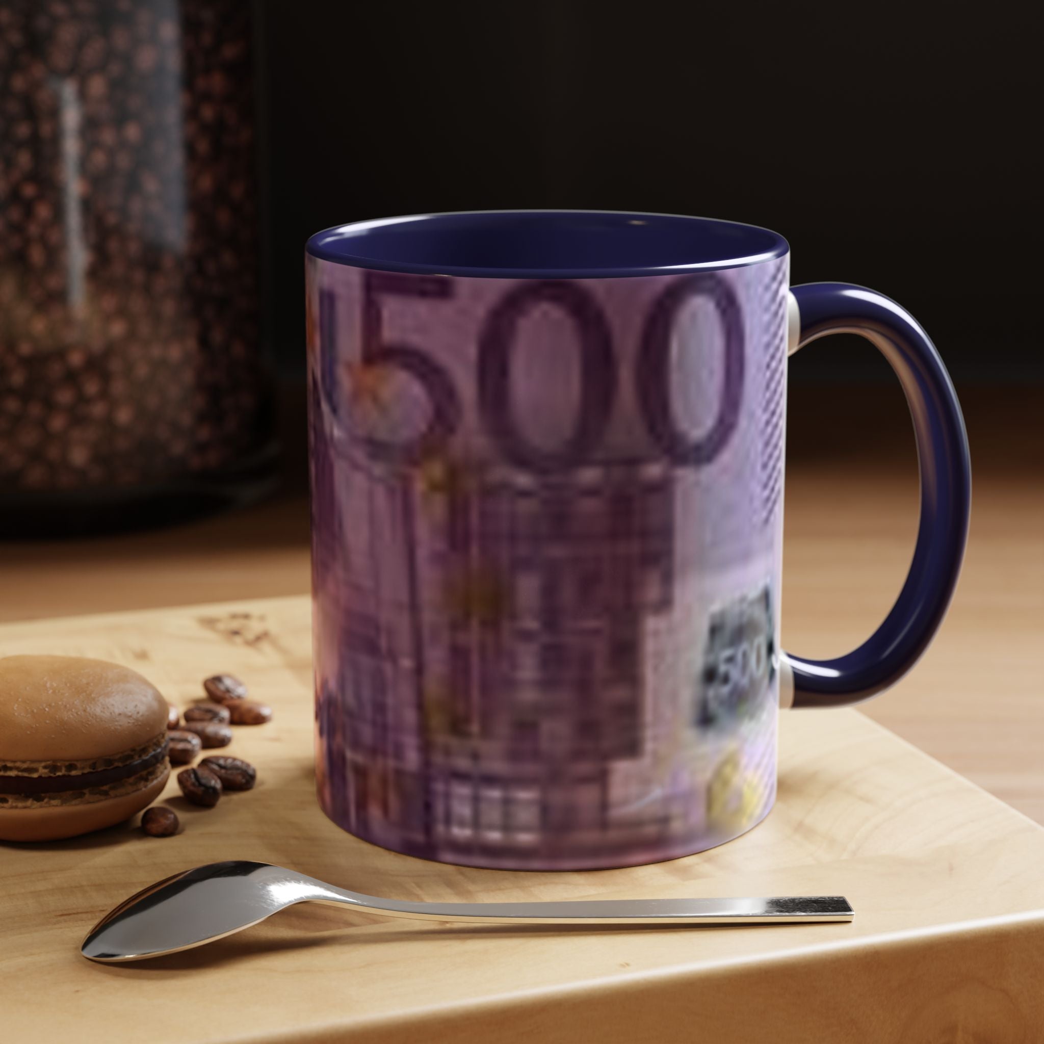 500 Euro Banknote Tasse | Akzent-Kaffeetasse 11oz 15oz