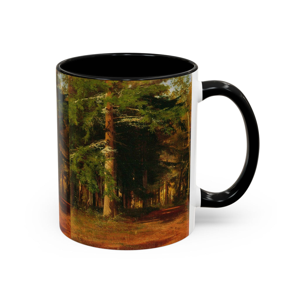 Waldweg-Malerei Tasse | Akzent-Kaffeetasse 11oz 15oz