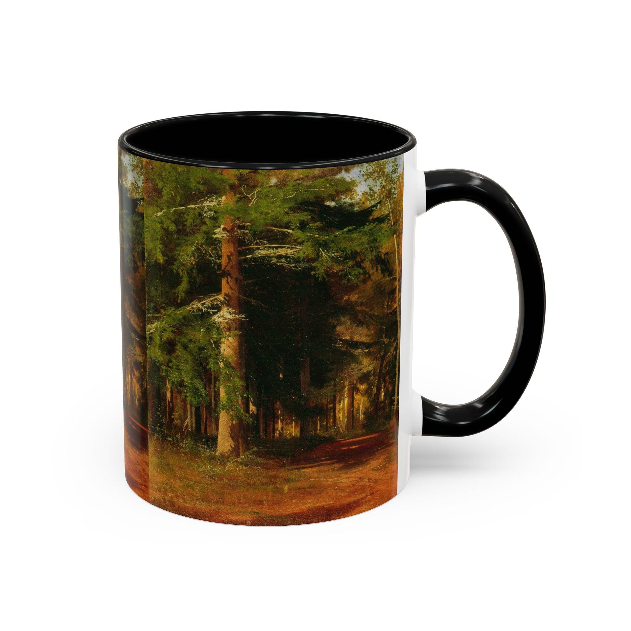 Waldweg-Malerei Tasse | Akzent-Kaffeetasse 11oz 15oz