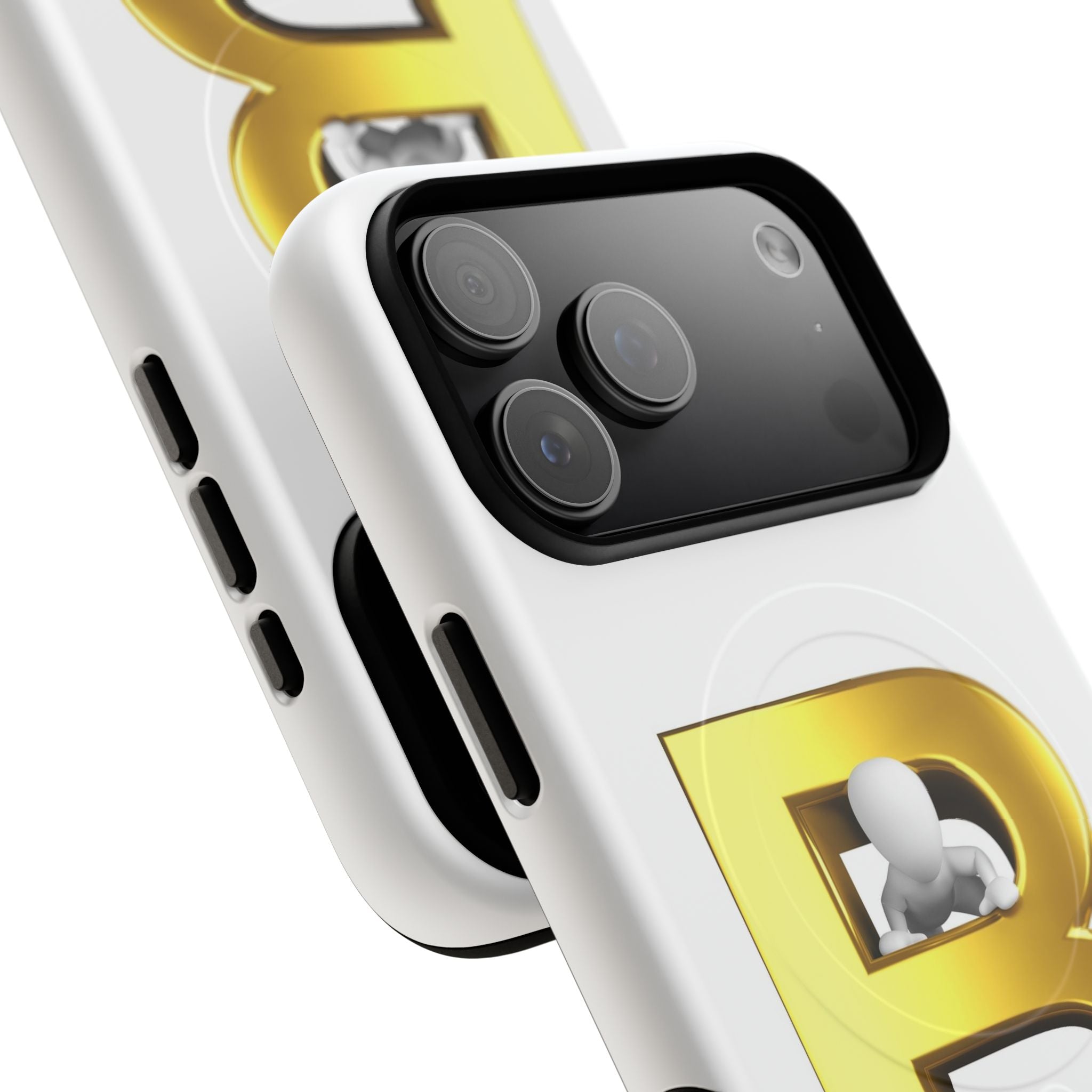 Gold 3D Letter B phone case | Tough Magnetic Case