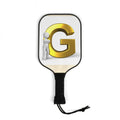 Gold Letter G Pickleball Paddle