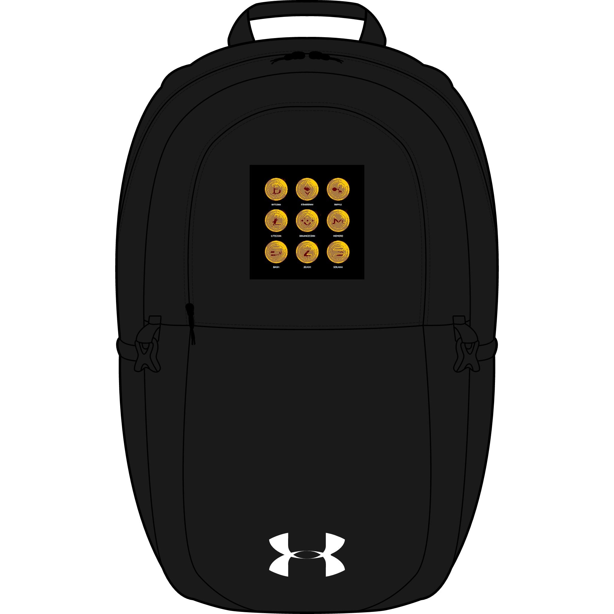 Cryptocurrency Icons Backpack Embroidery | Backpack