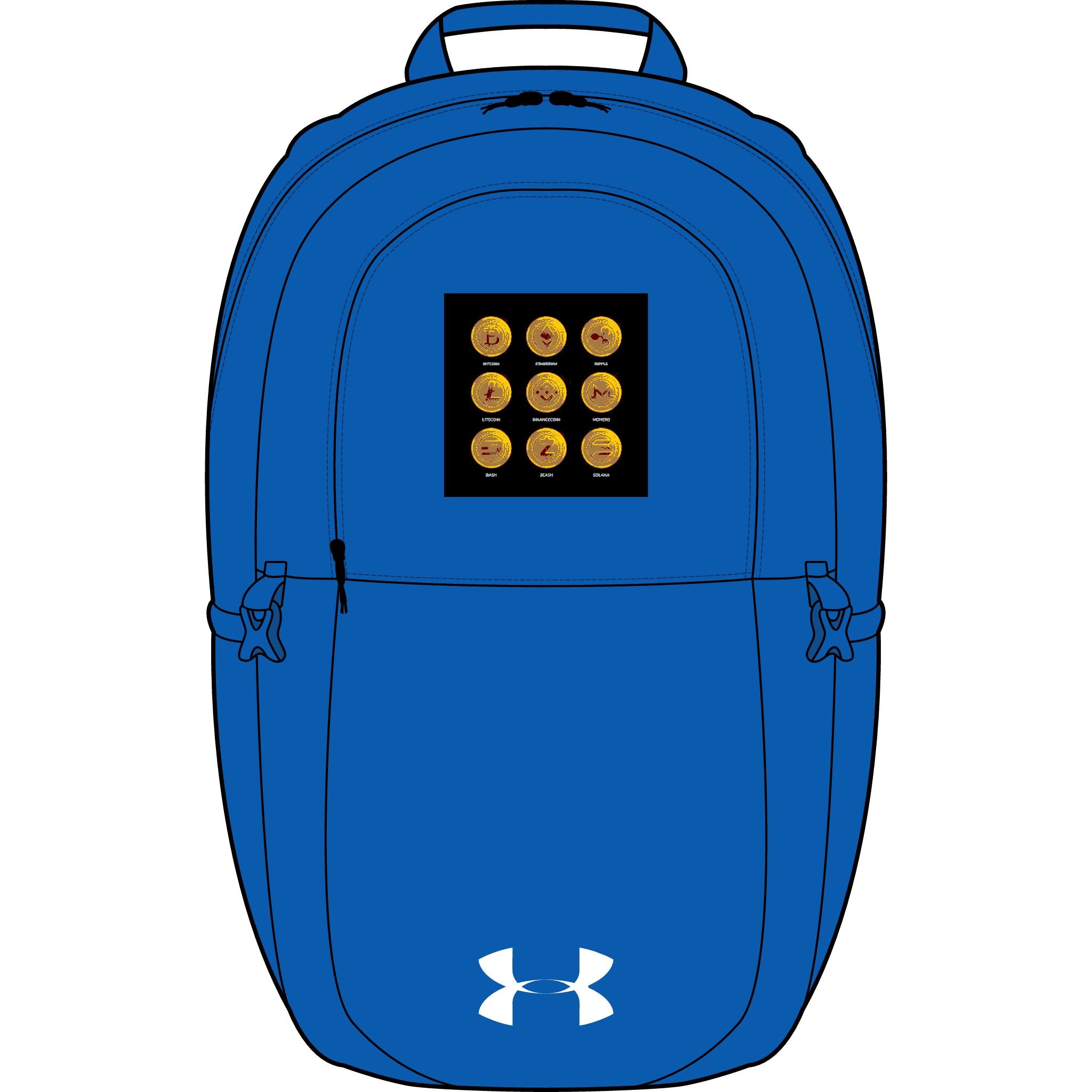 Kryptowährungssymbole Rucksack-Stickerei | Rucksack