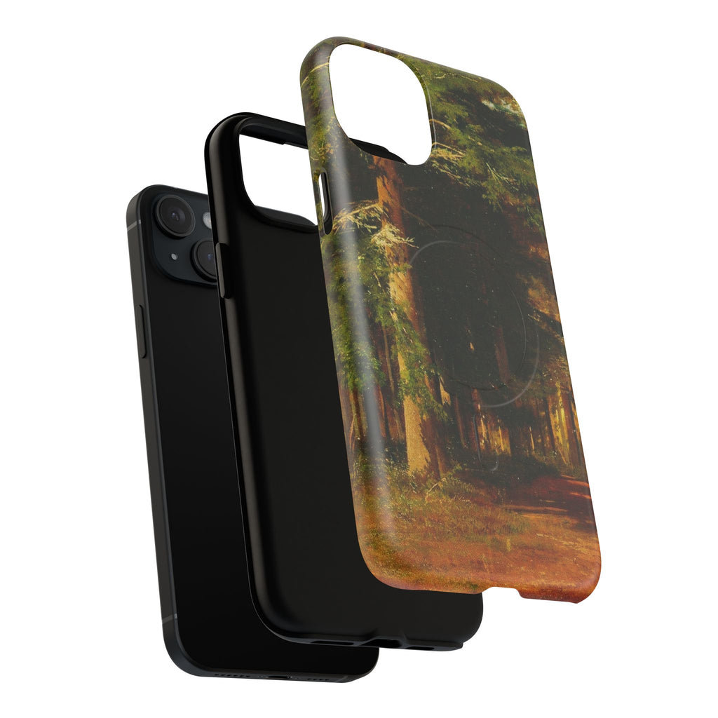 Autumn Forest Path phone case | Magnetic Tough Case, fall landscape art