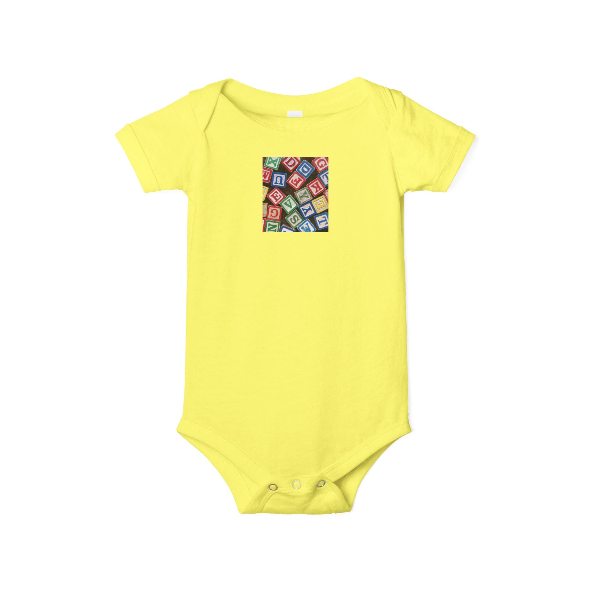 Grenouillère bébé Blocs Alphabet Colorés | Body pour bébé