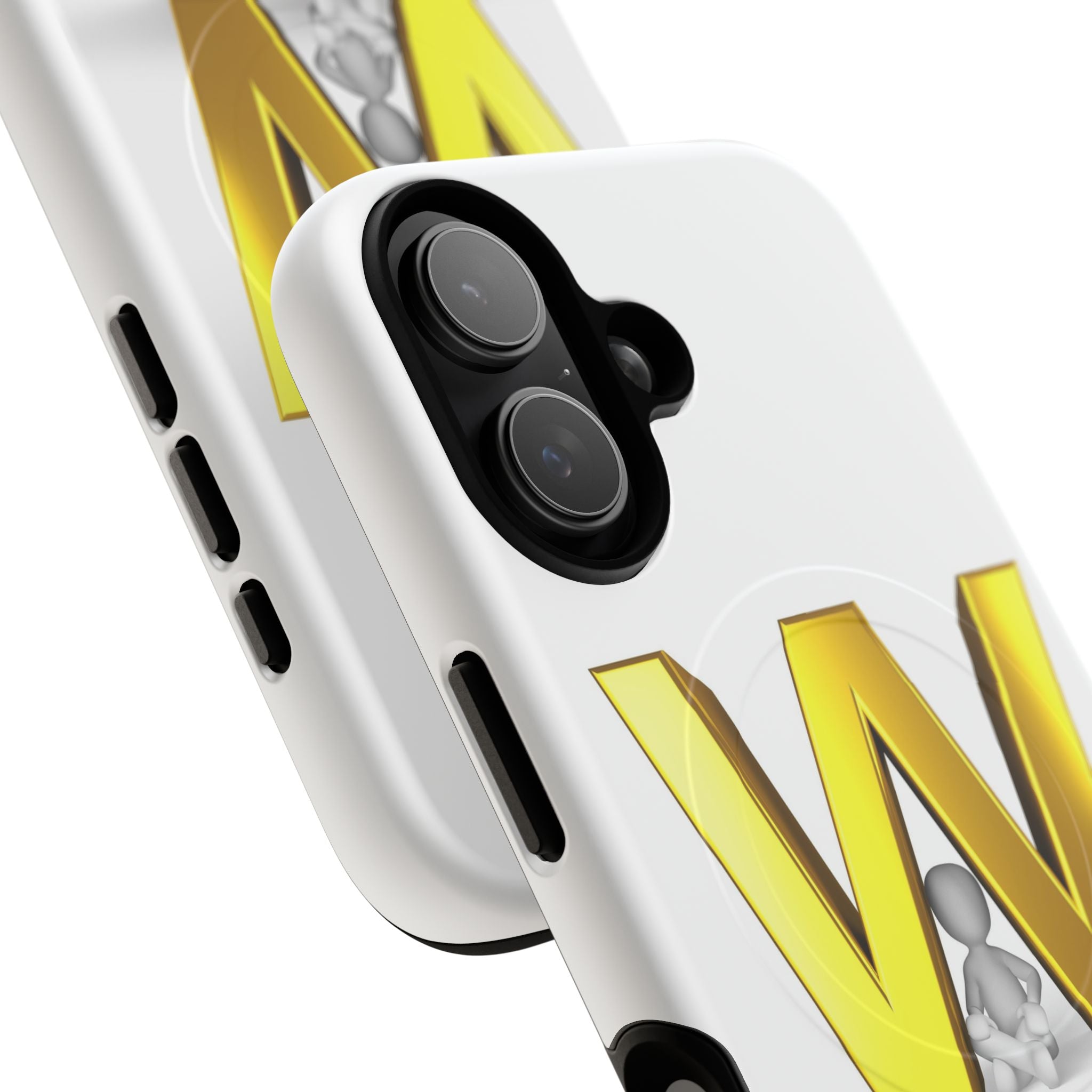 Gold Letter W Monogram Phone Case | Tough Magnetic Case