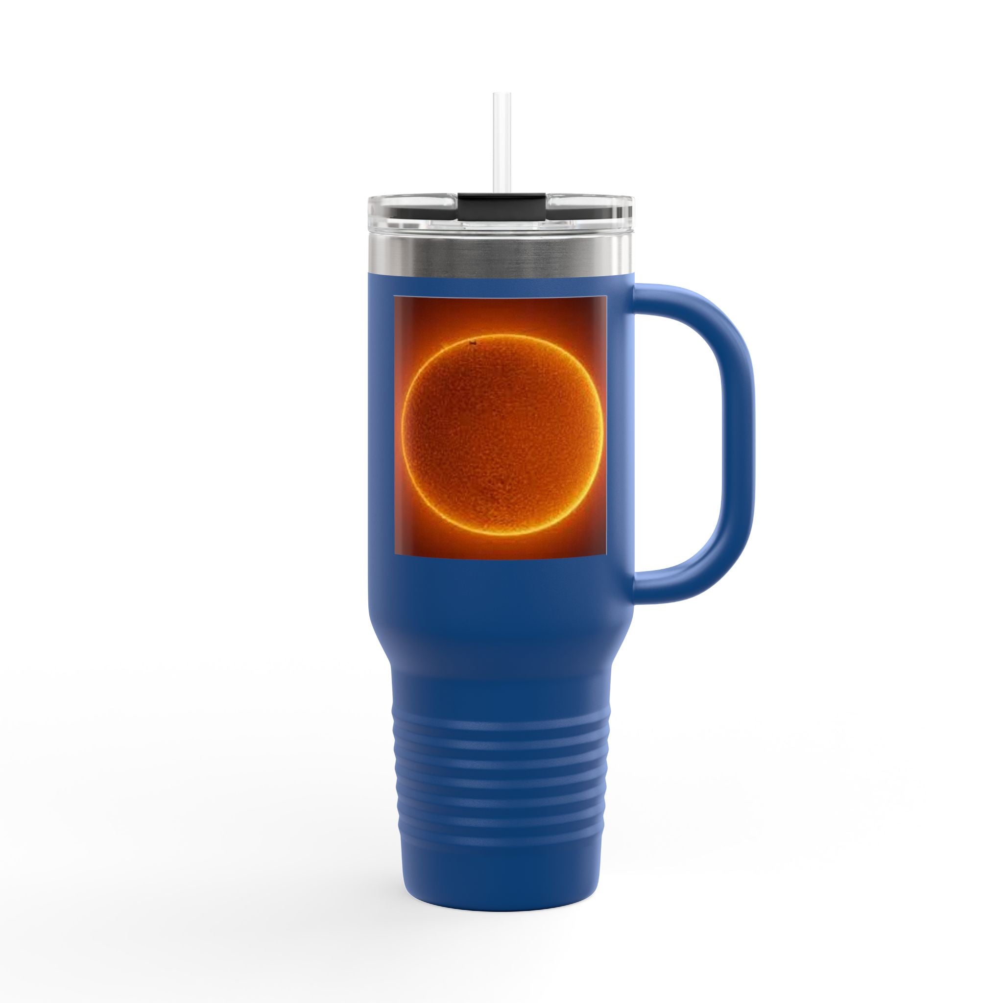 Glowing Solar Disc Travel Mug | 40oz Insulated Tumbler