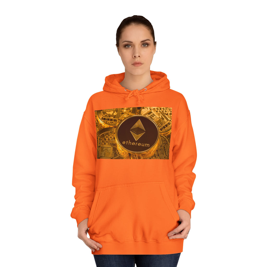 Ethereum Coin Hoodie | Crypto Logo Sweatshirt, Blockchain Design