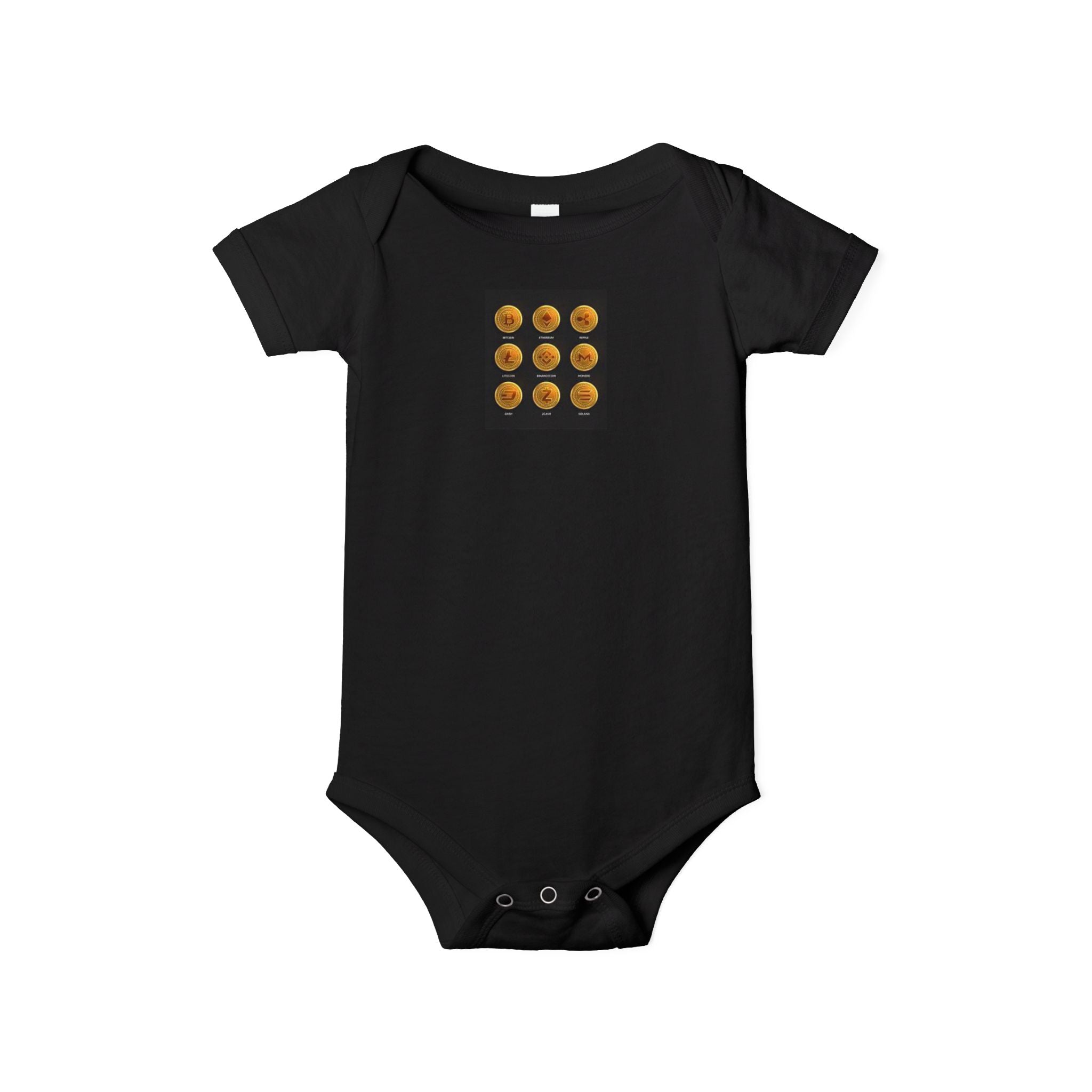 Grenouillère Bébé Pièce Unique Pièces de Monnaie Cryptomonnaie | Body Bébé Automne