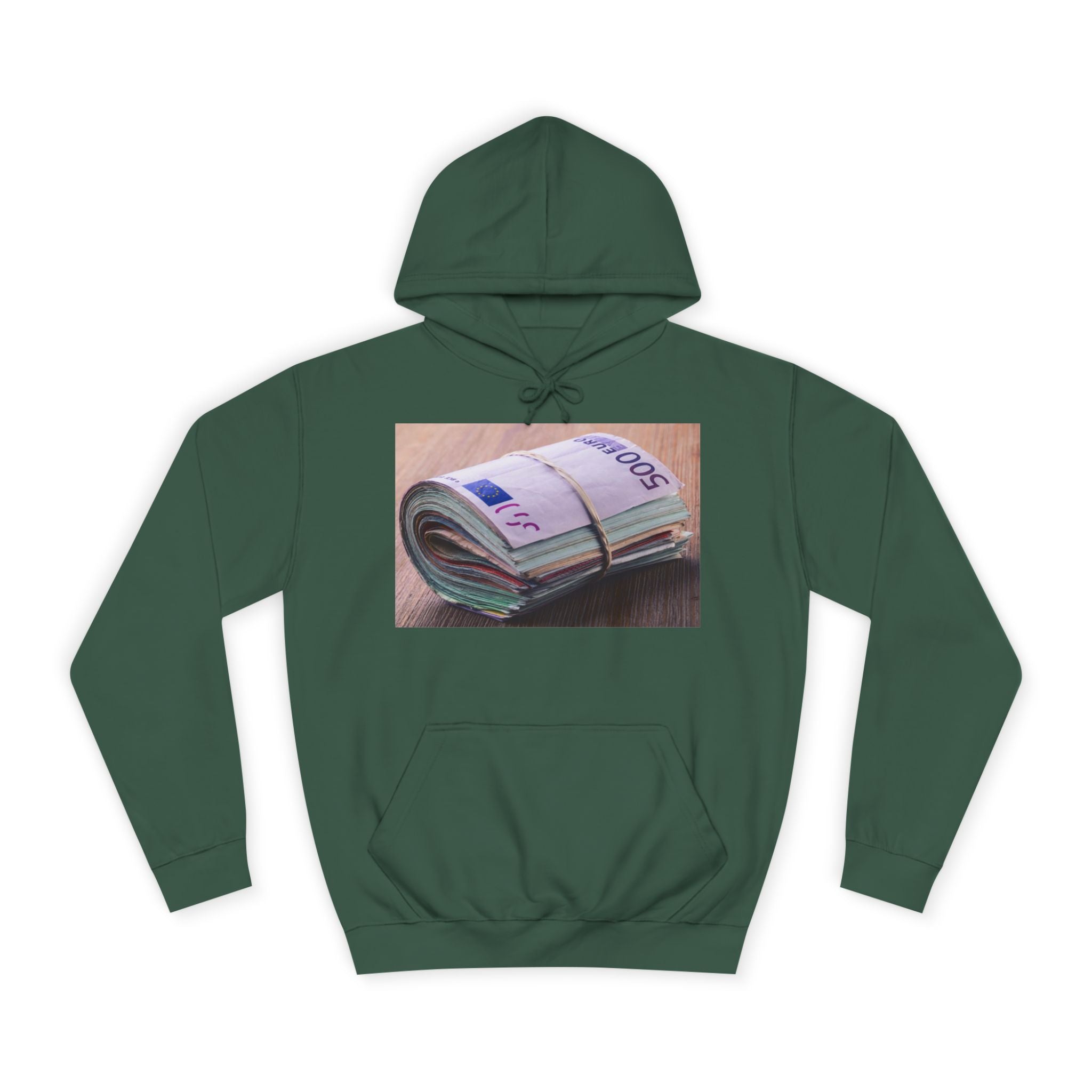 Rolled Currency Stack Hoodie | Money Print, Cash Bundle