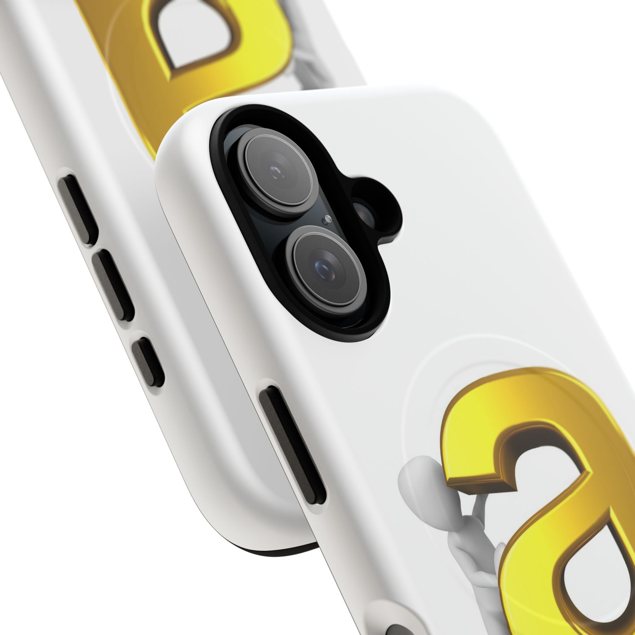 3D Gold Letter A Phone Case | Tough Magnetic Case