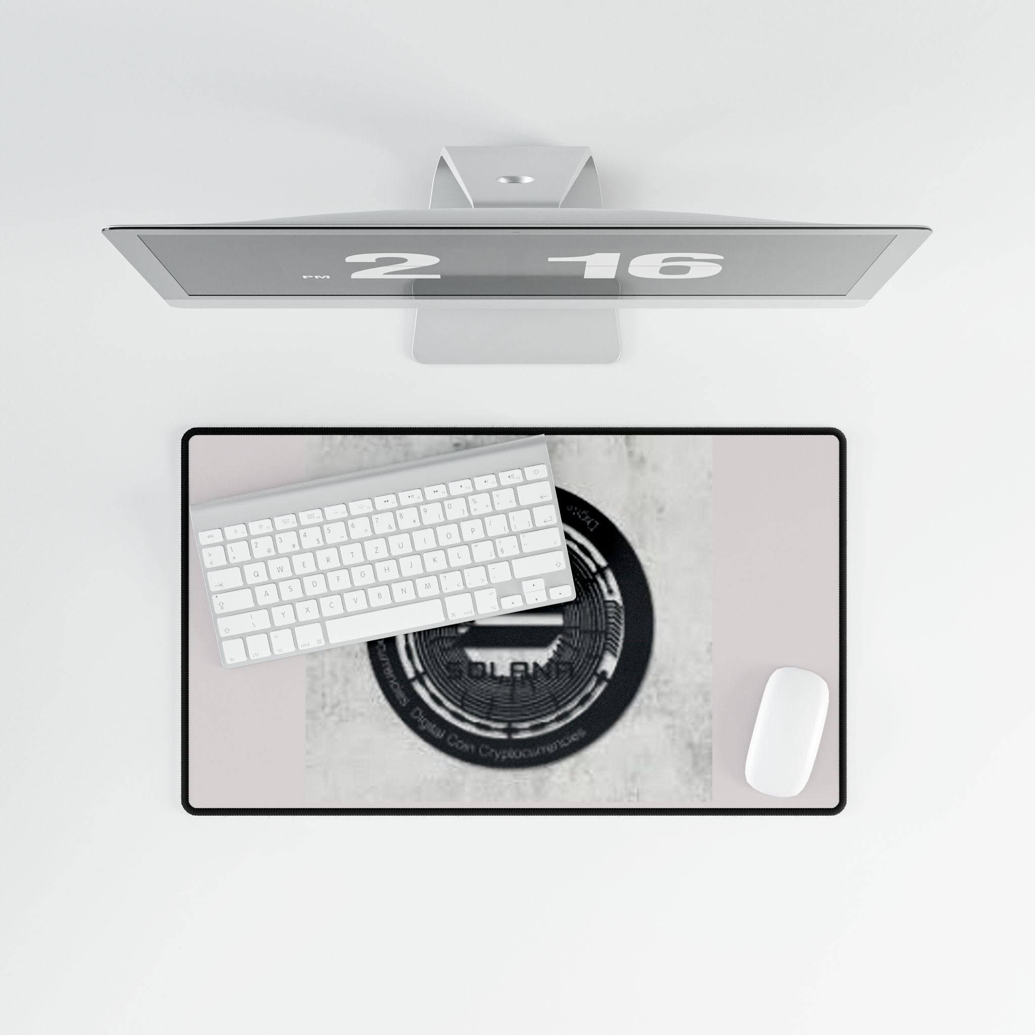 Solana Cryptocurrency Emblem Desk Mat | Wealth Logo Mousepad