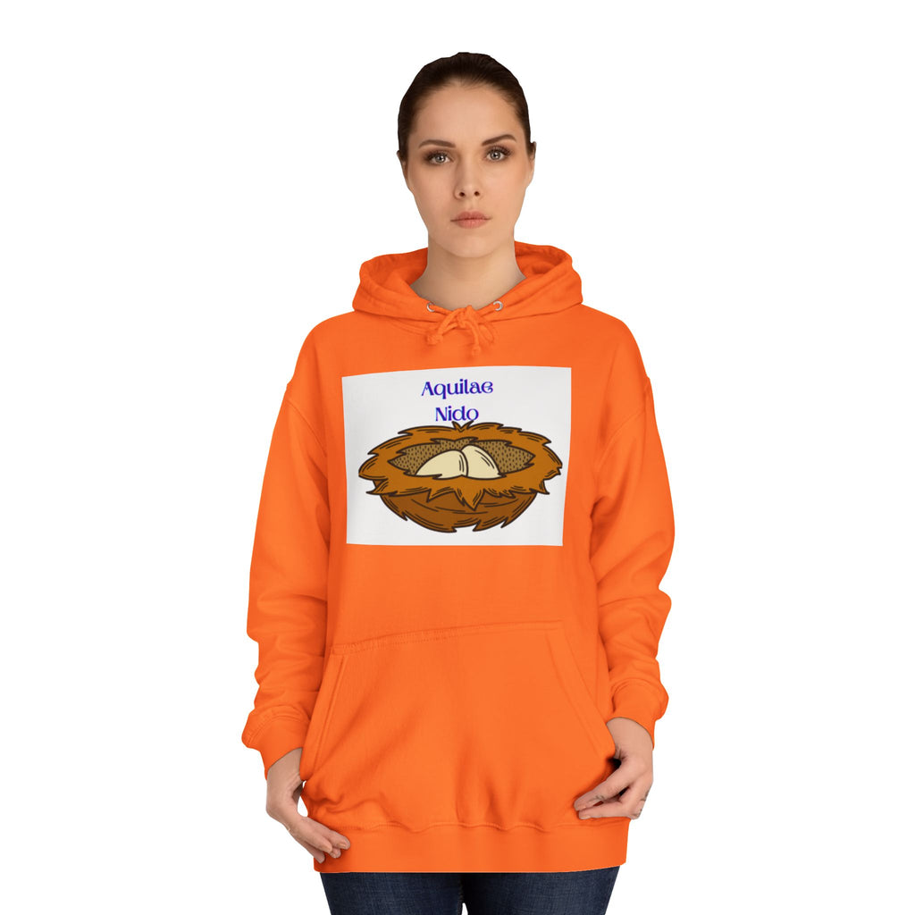 Aquilae Nido Nest Illustration Hoodie | College Crest Style