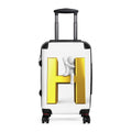 3D Gold Letter H Climber Suitcase | Hard Shell Luggage