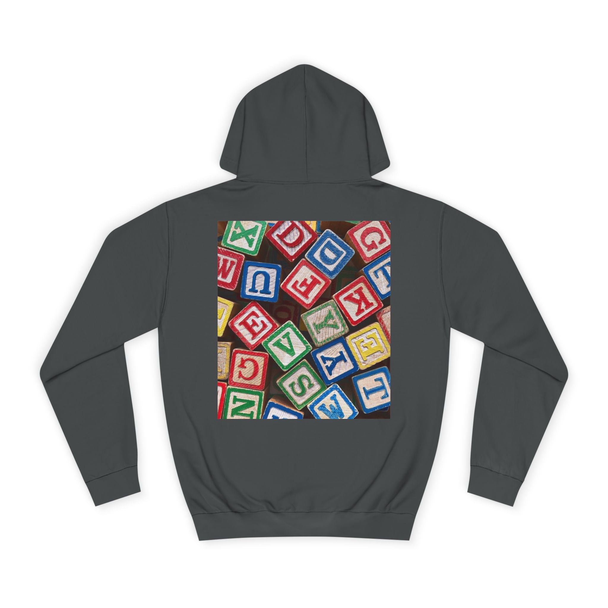 Colorful Alphabet Blocks Hoodie | Kids Letter Blocks Design