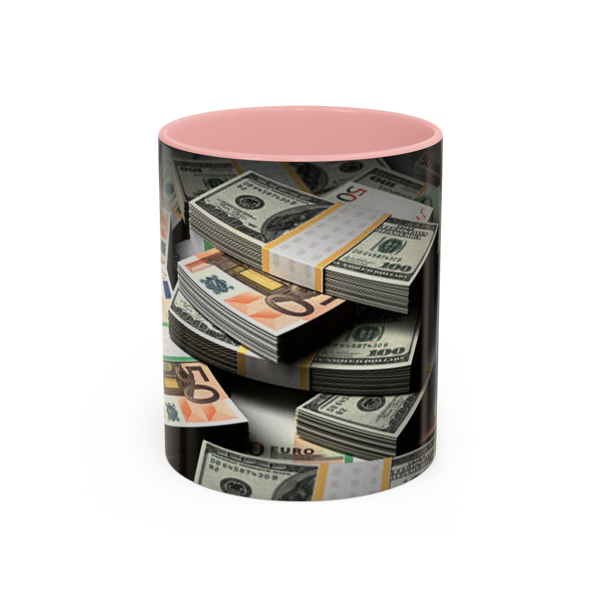 Tasses à Monnaie | Tasse à café bicolore 325 ml 444 ml, Motif Argent