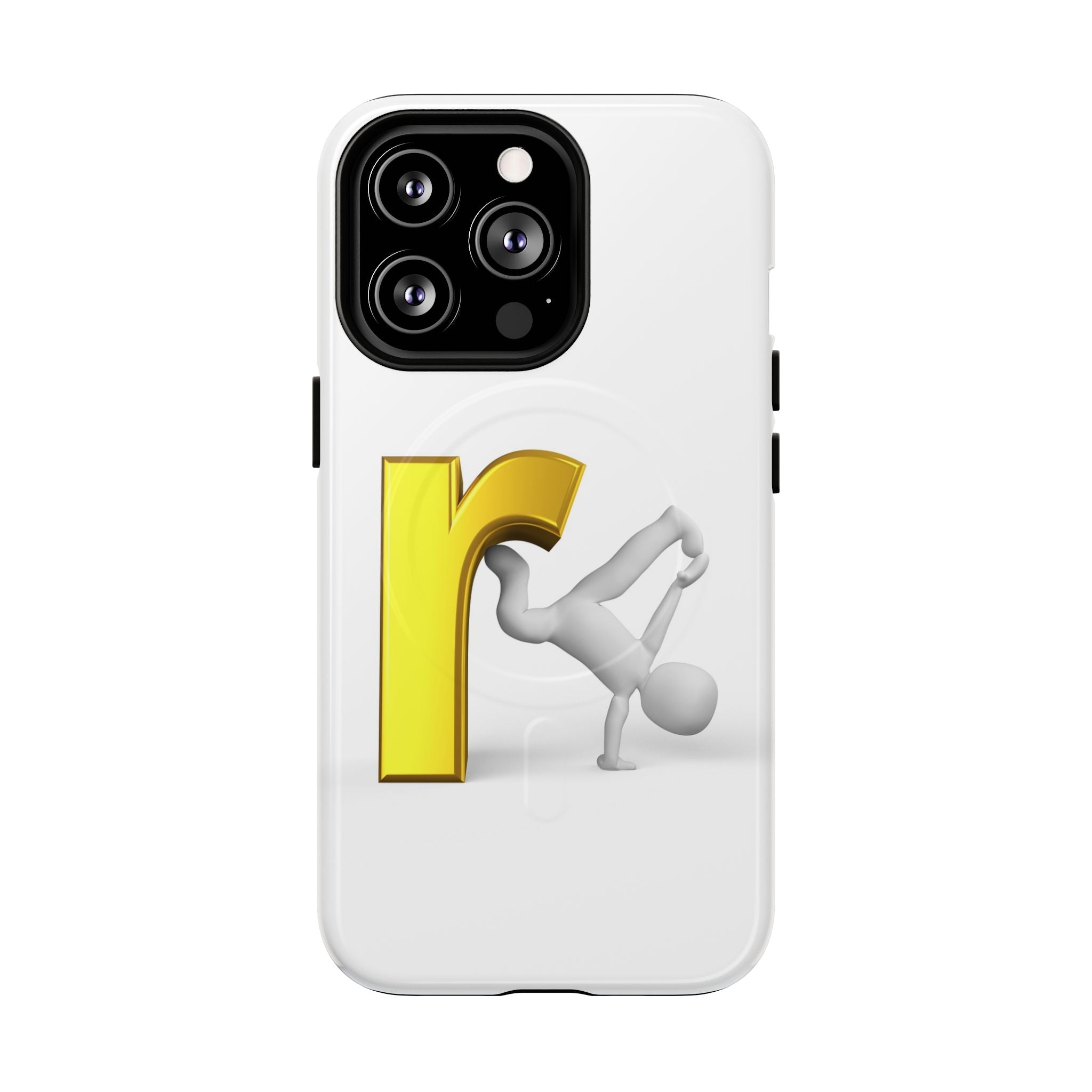 Yellow Letter R Breakdance Phone Case | Tough Magnetic Case
