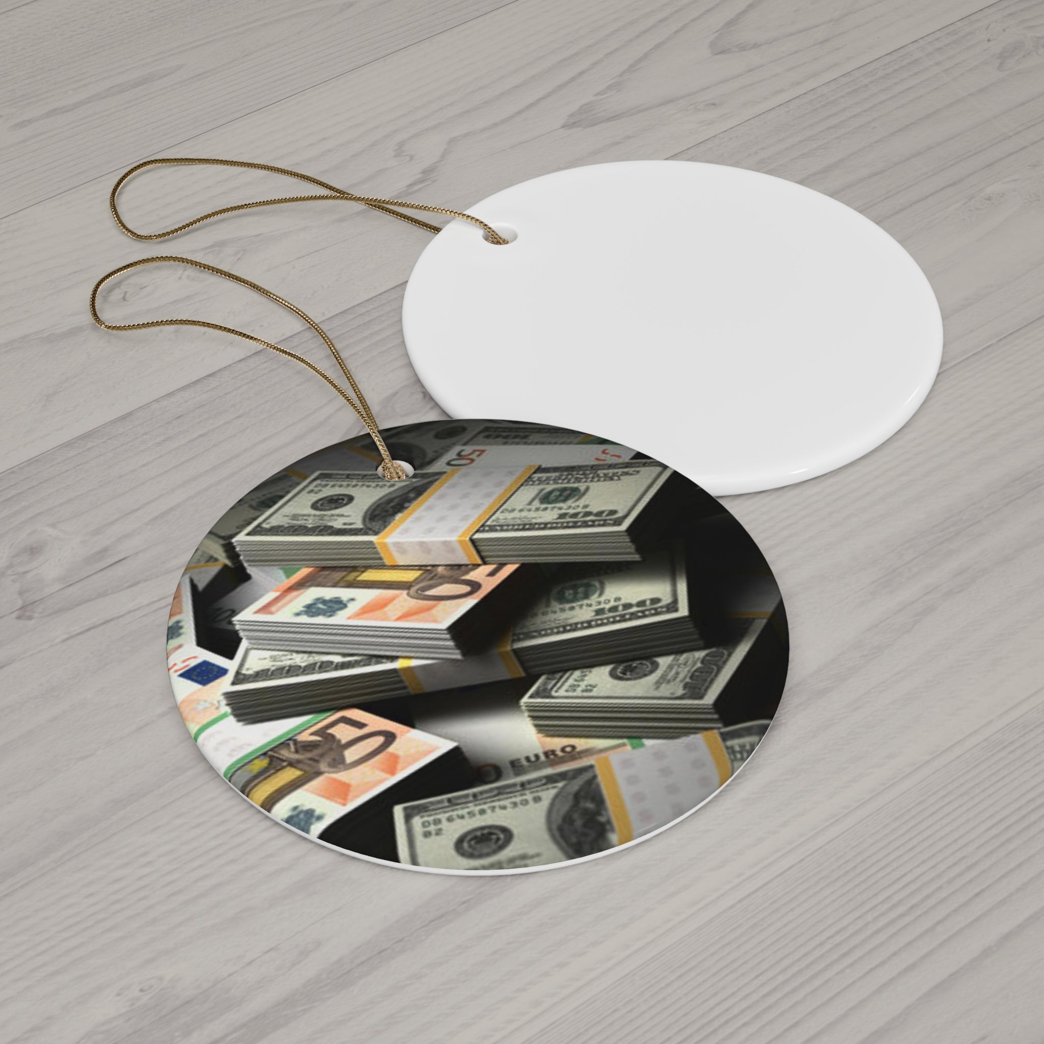 Billionaire Ceramic Ornament, 4 Shapes