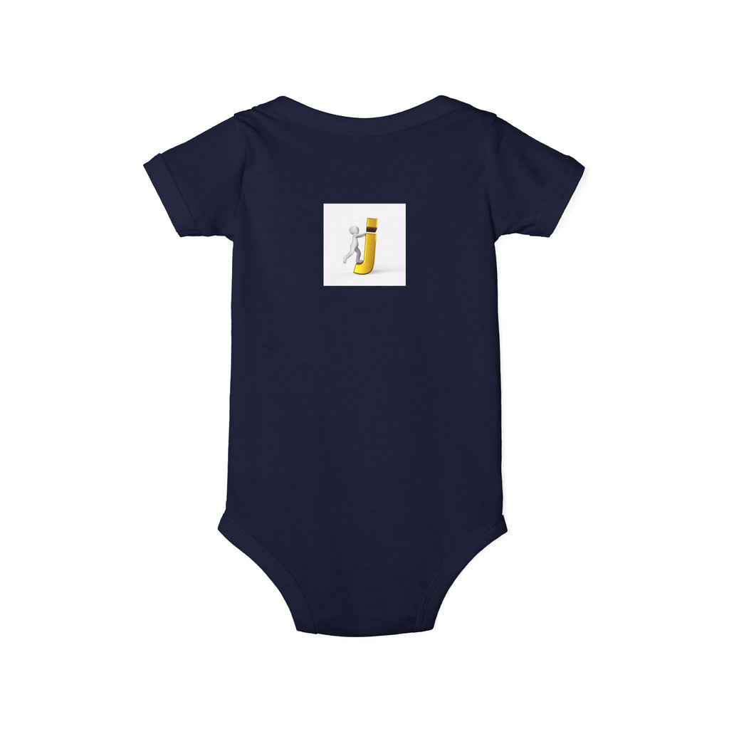Figure Riding Letter J | Infant One Piece | Cute Bodysuit