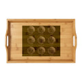 Cryptocurrency Coins Bamboo Serving Tray (Engraving)