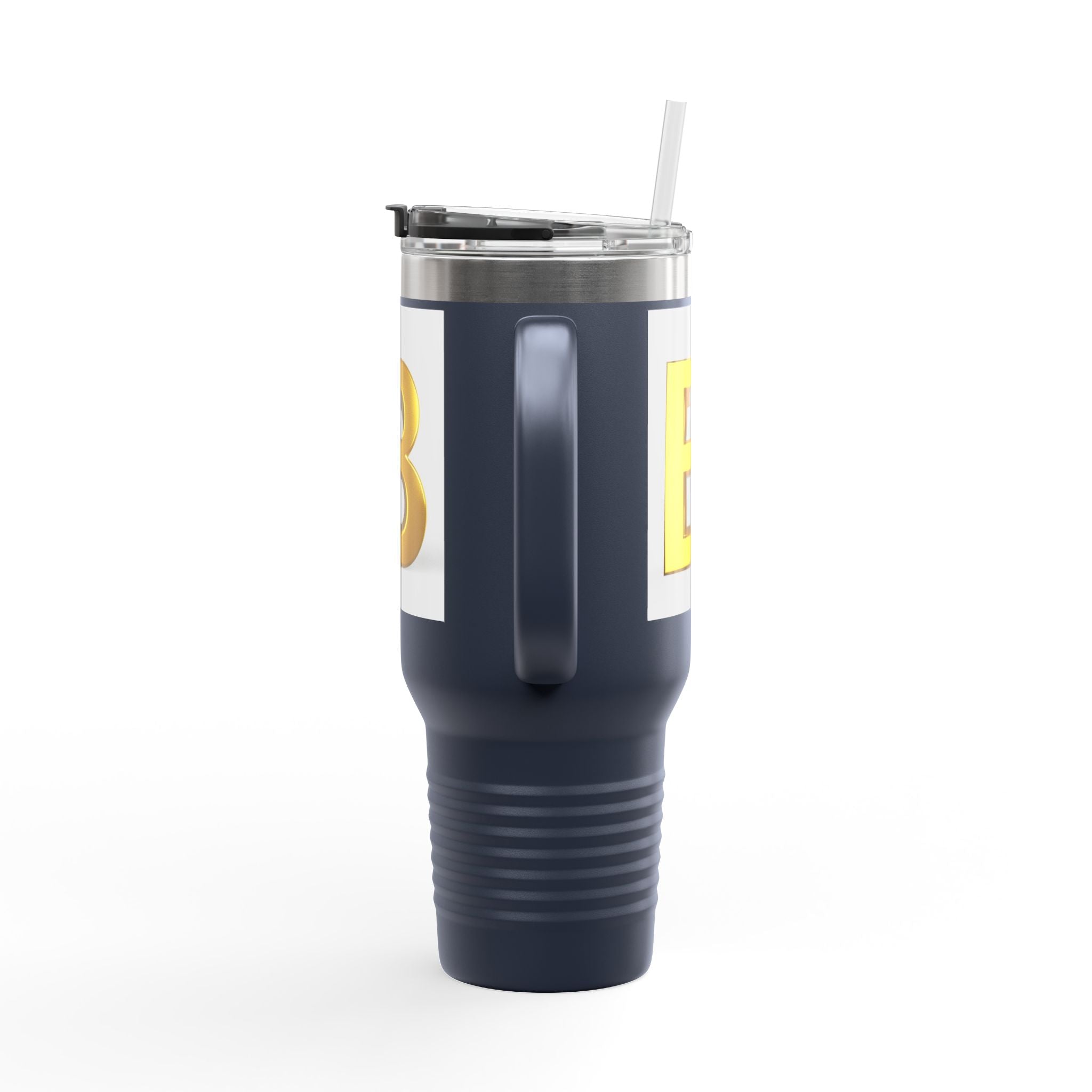 Gold 3D Letter B Insulated Travel Mug | 40oz